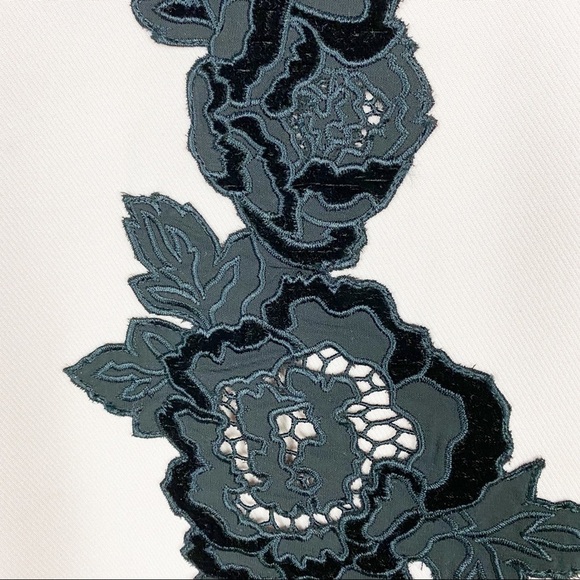 Anthropologie Raoul Black Floral Lace Bodycon Dress 4 - Picture 4 of 7